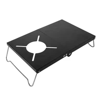 portable outdoor stove folding camping table heat heat insulation gas stove stand for soto st 310 st330 cb jcb