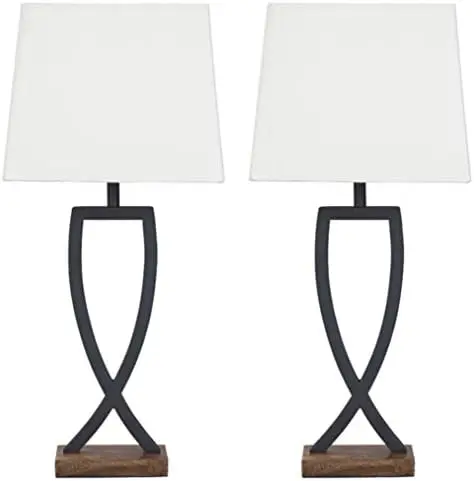

Metal Minimalist Table Lamp, 2 Count Lamps, Black & Brown Dragon lamp Restaurant decoration Led lights Noguchi lamp Lampara led