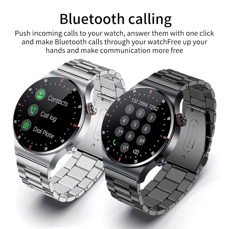 Фото Новинка 2023, умные часы для вызова Bluetooth, мужские спортивные умные часы для отслеживания фитнеса, Смарт-часы с пульсометром для Android и ios, распр... №2