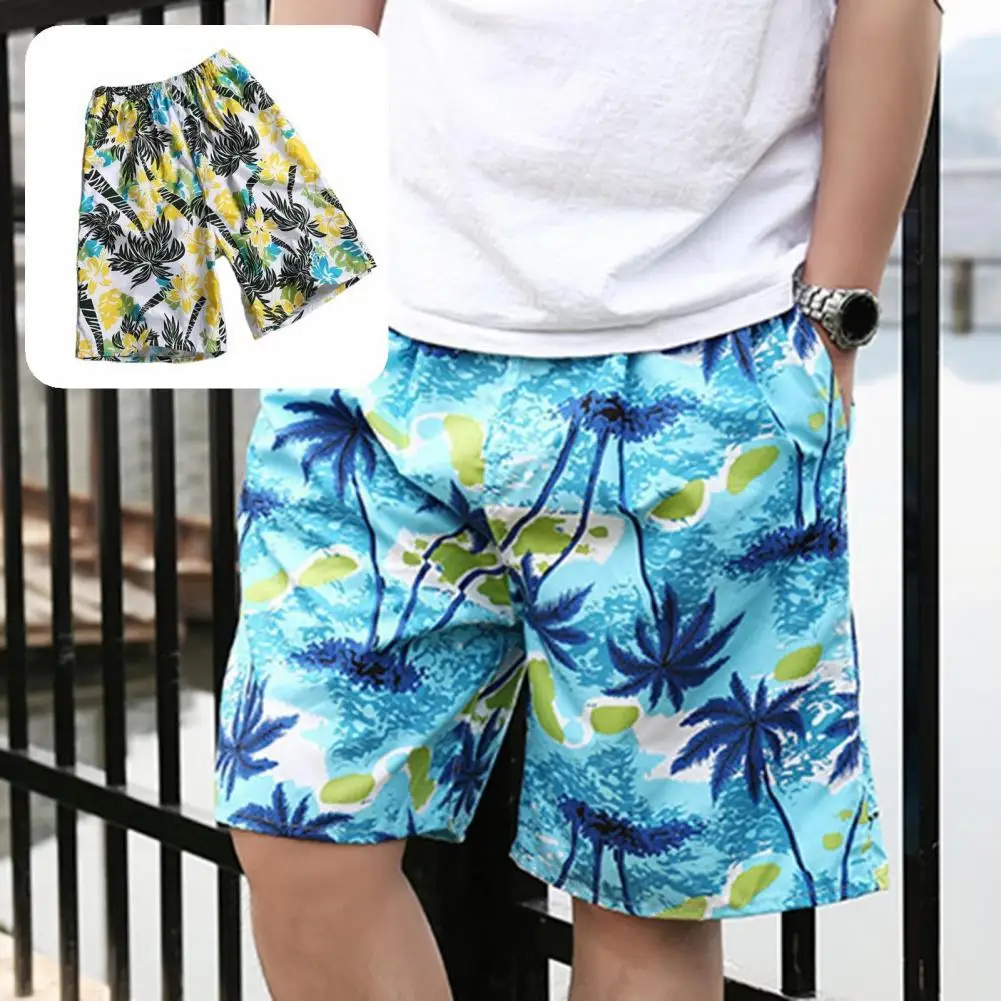 

Men Swimwear Cute Holiday Deep Crotch Wear-resistant Beach Shorts Men Shorts for Holiday
