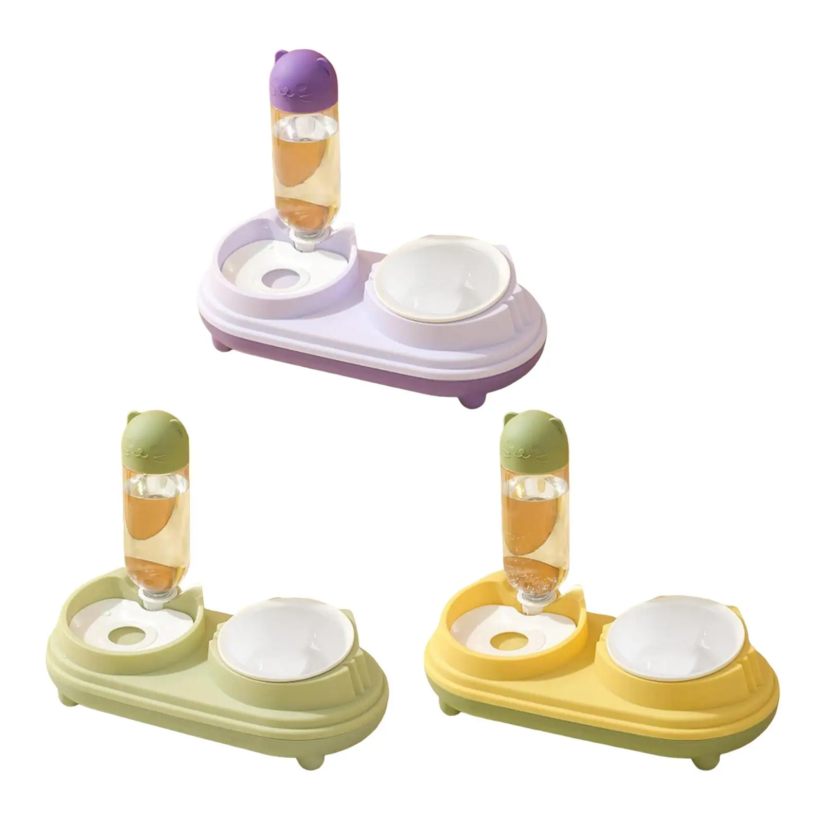 

Автоматический дозатор воды для собак, керамическая подставка для кормления котят, легкий водяной фонтан для кроликов, маленьких и средних собак