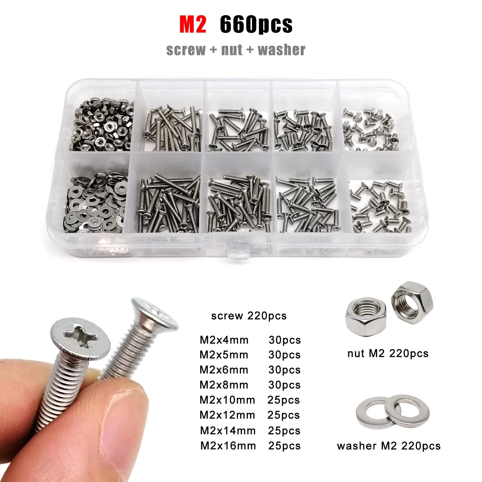 

Набор винтов из нержавеющей стали GB819