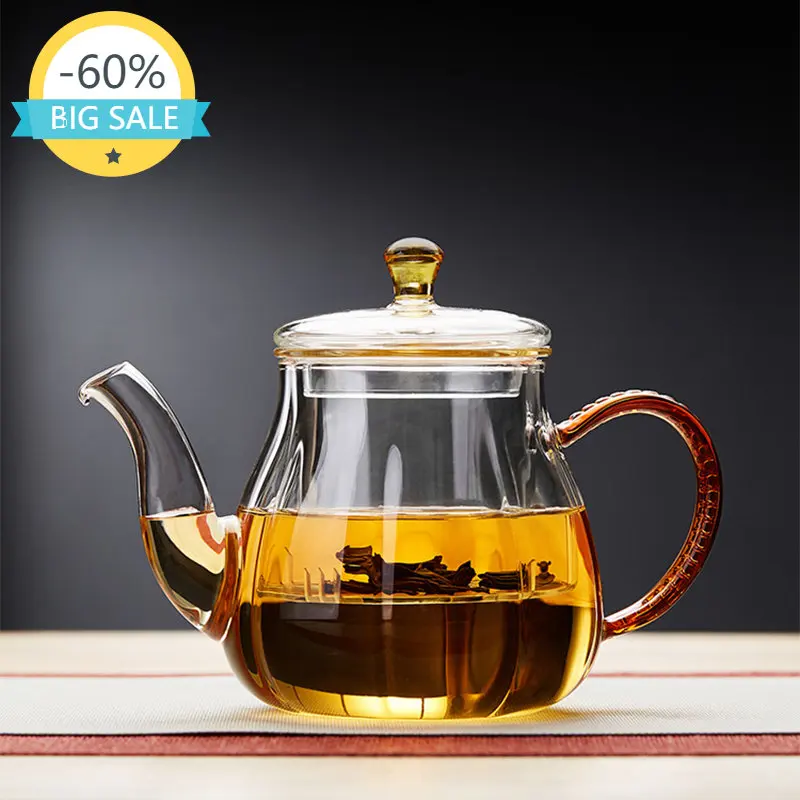 

Warmer Glass Tea Pot Heat Resistant Set Cup Tea Strainer Glass Tea Pot Boil Water Chinese Tea Premium Tetera Tea Accessories