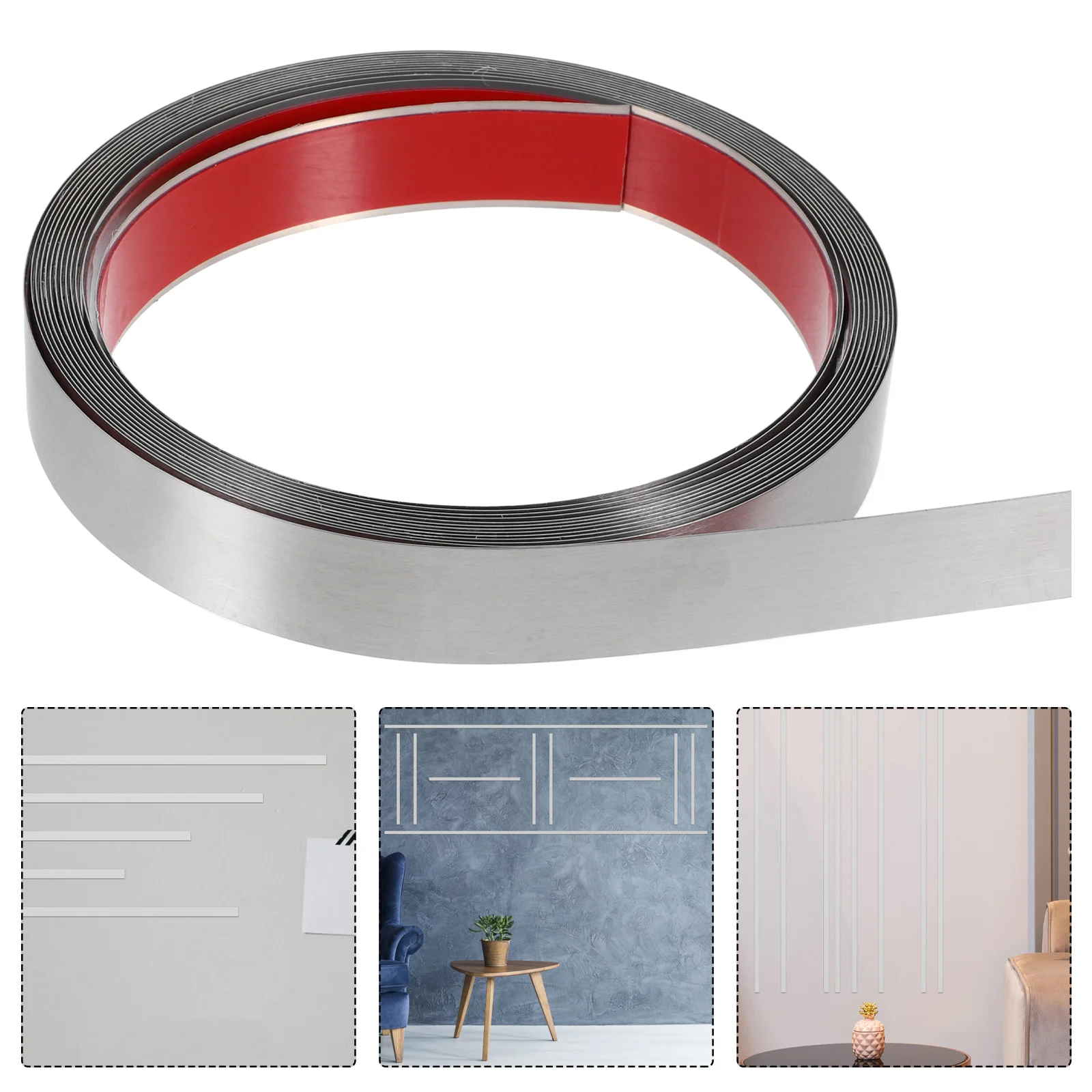 Декоративная полоса из нержавеющей стали наклейка на край плитки отделка