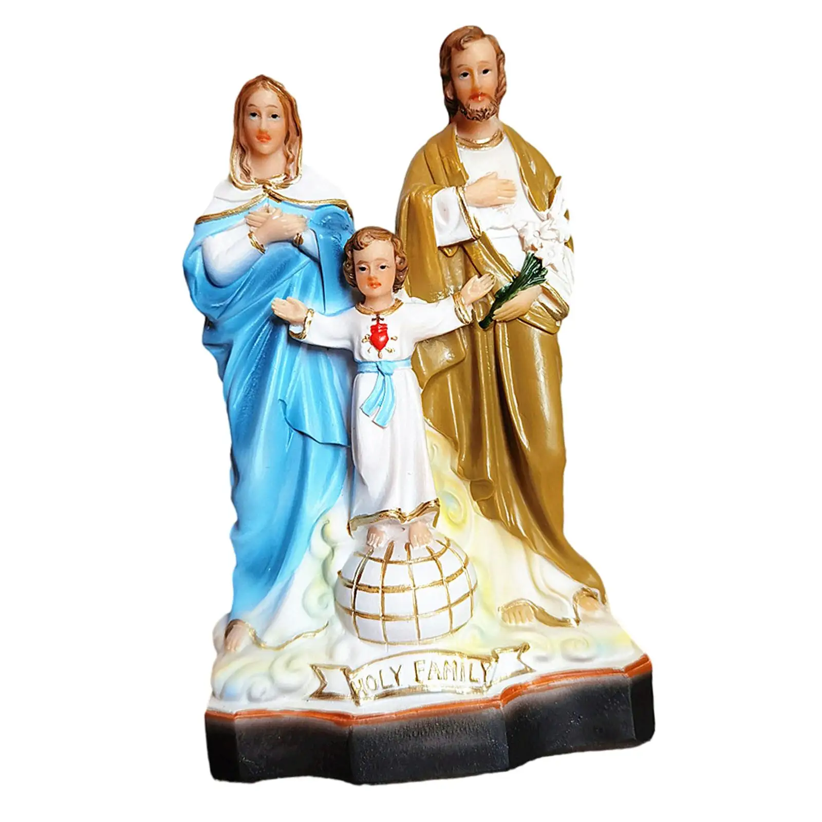

Religious Figure Statue Resin Decor Desk Display Traditional Decorative Religious Figurine for Hotel Yard Garden Cabinet Office