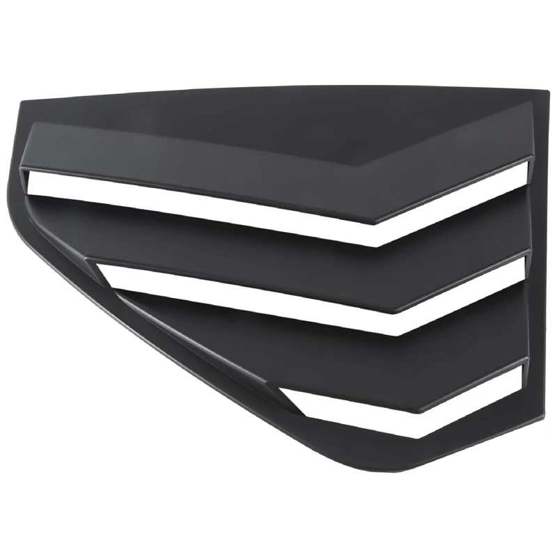 Матовая Черная задняя боковая решетка вентиляции четверти оконного жалюзи