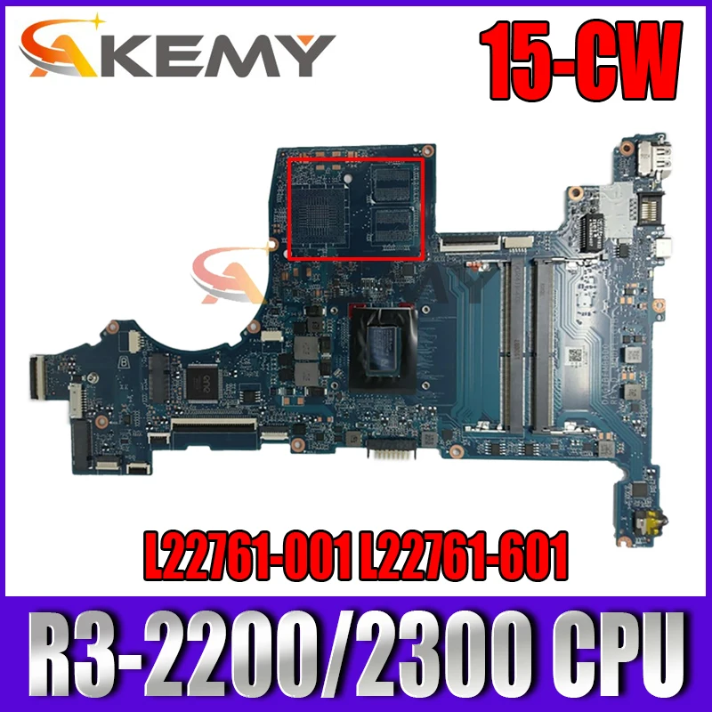 

DAG7BFMB8D0 DAG7BJMB8C0 Mainboard For HP Pavilion TPN-Q210 15Z-CW 15-CW Motherboard R3-2200/2300 DDR4 L22761-001 L22761-601
