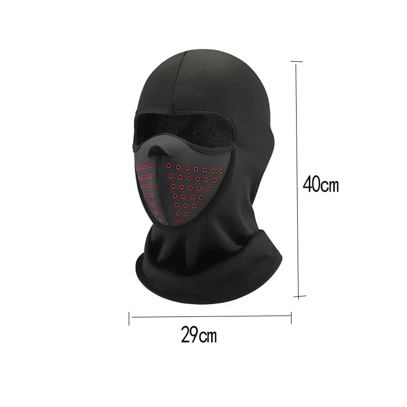 Зимняя Теплая Флисовая шапка для езды на мотоцикле велосипеде маска все лицо