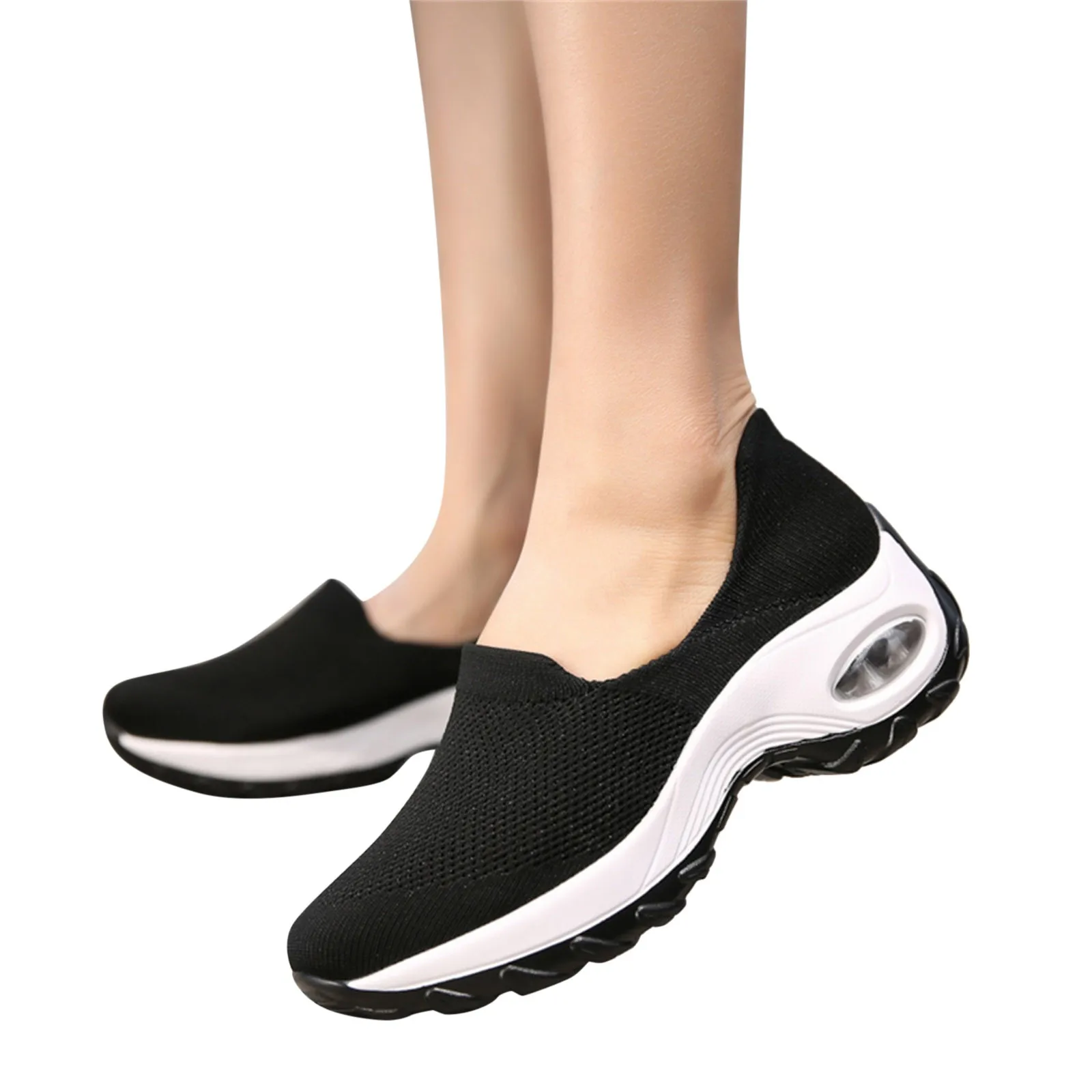 

Snow Sneakers Women Ladies Fashion Solid Color Mesh Breathable Thick Sole Soft Sole Casual Sneakers