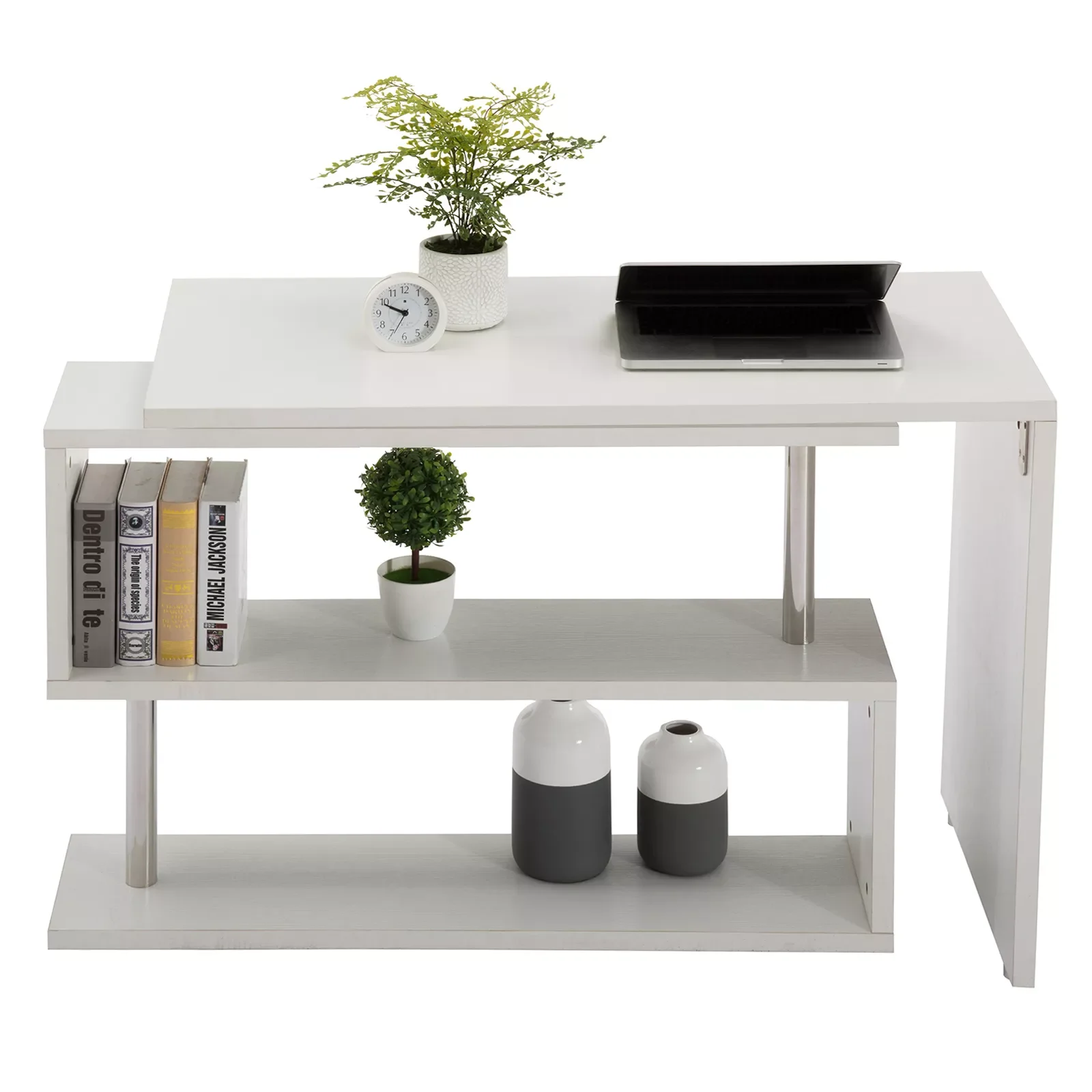 

2023 White Corner Computer Desk Rotating L Shape gaming chair cadeira gamer desk computer desks