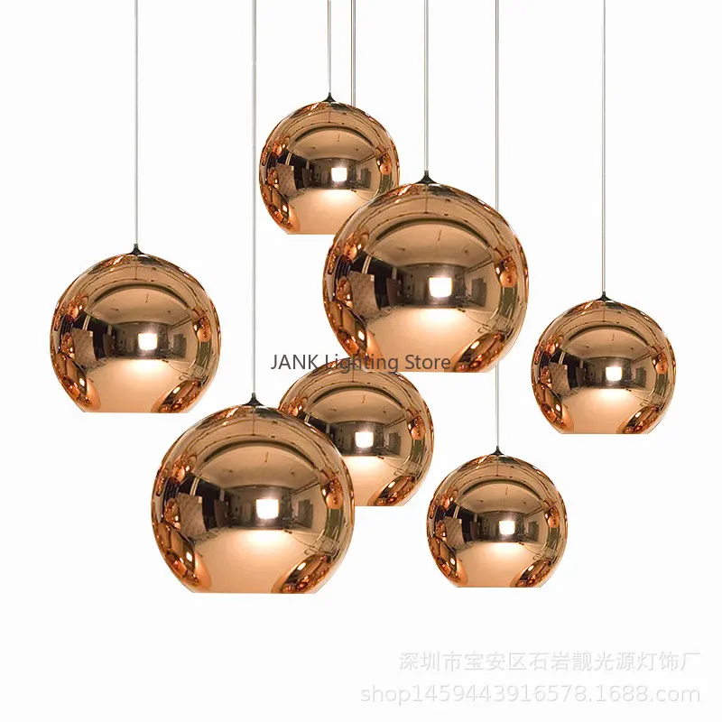 

Современная дизайнерская подвесная люстра с гальваническим стеклянным шариком для кухни, гостиной, прихожей, вестибюля, магазина одежды, и...