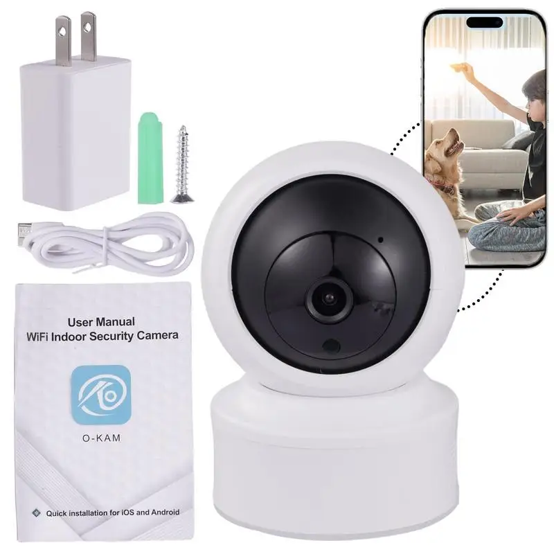 

360 Degree Camera Smart Home Indoor WiFi Wireless Camera Automatic Tracking Security Baby Pet Monitor WiFi/5.8G Dual Band