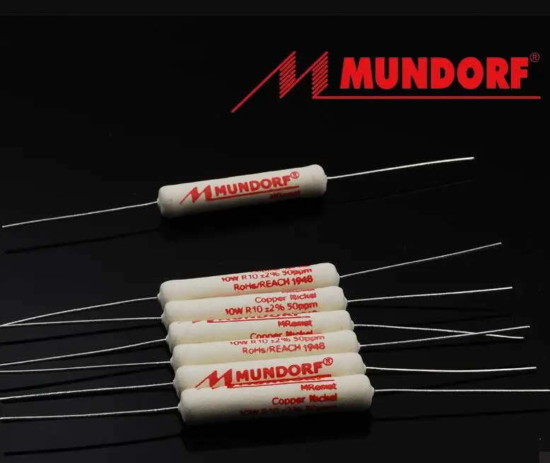 Фото Оригинальный немецкий резистор MUNDORF Mcap Classic 10 Вт MREC10 классического типа, неиндуктивный проволочный делитель частоты №3