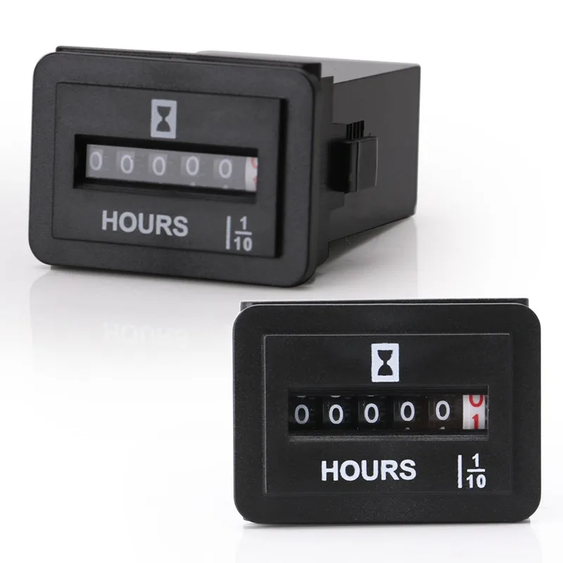 

DC 6-80V Sealed Mechanical Hour Meter Gauge Counter for Diesel Gasoline Engine Generator Motor Boat Motorcycle Accessories