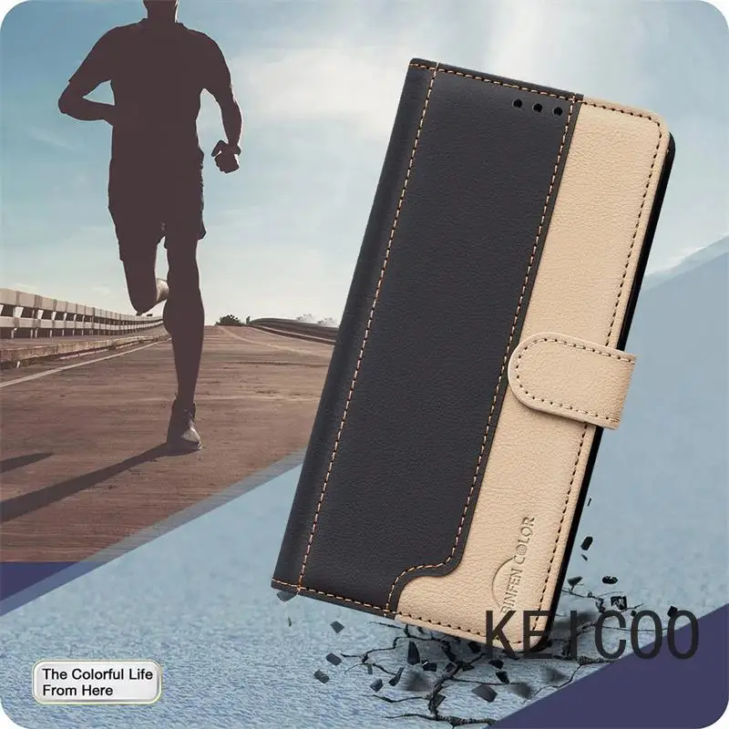 Кожаный бумажник для Realme 12 Pro + телефон Plus Realme12 Realme11x C53 C55