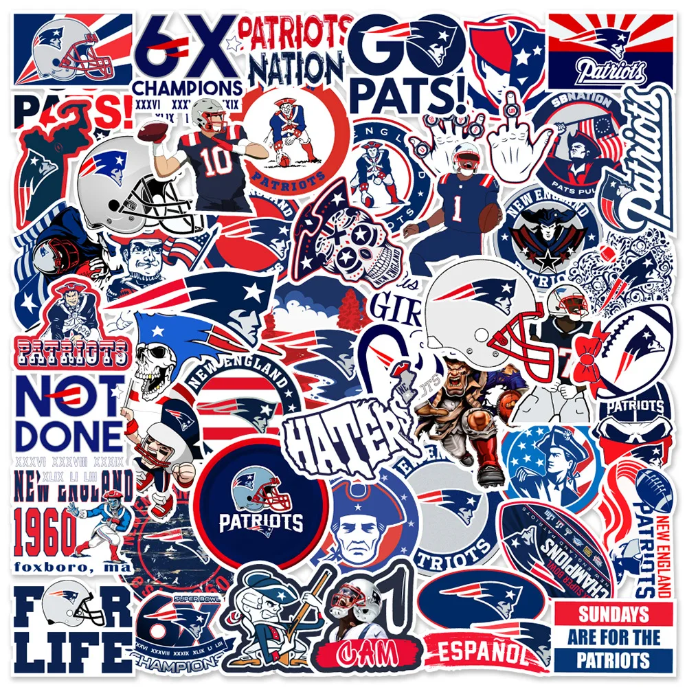 

50/100 Sheets of Sports Stickers Rugby Team Graffiti Doodle Decorated Laptop Skateboard Helmet Waterproof Stationery Sticker