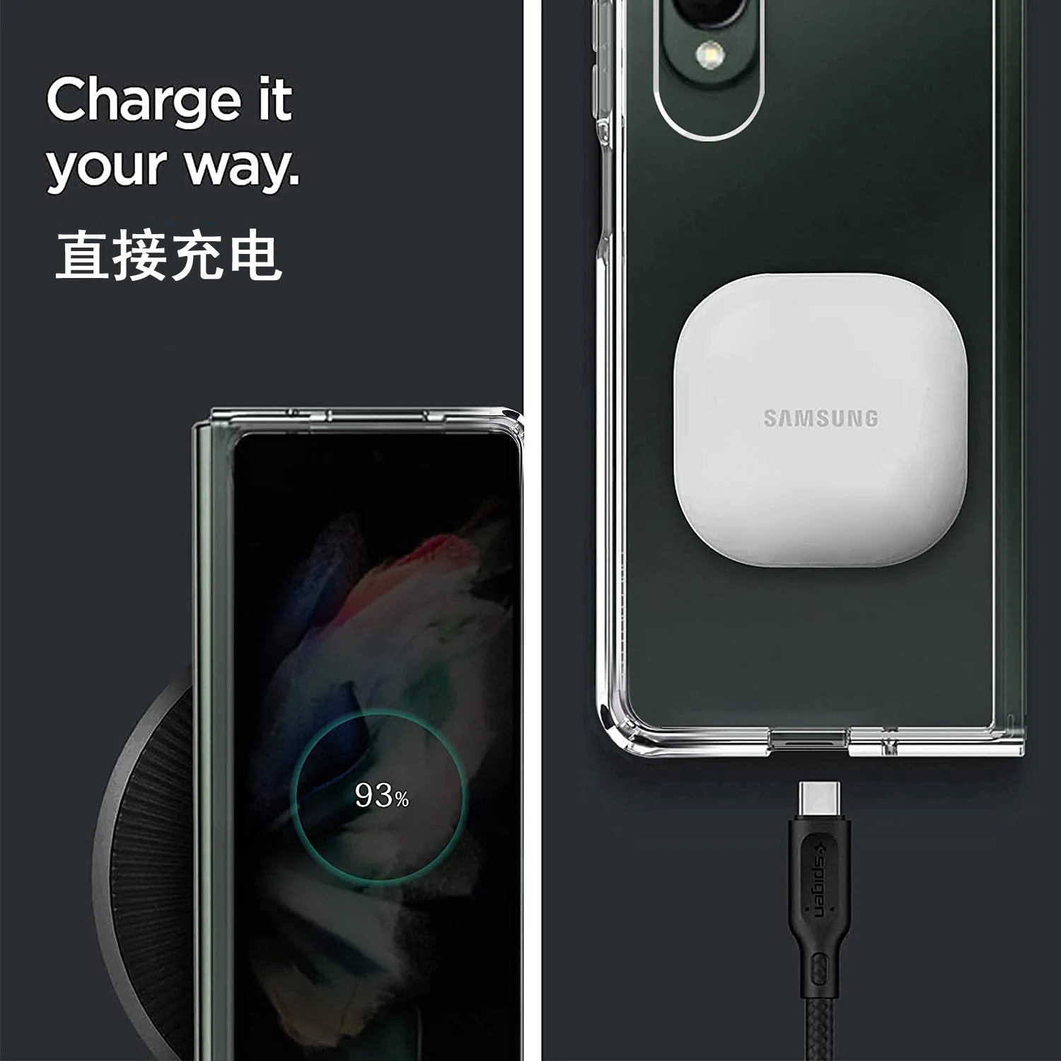 

Прозрачный чехол из ТПУ и поликарбоната для Samsung Galaxy Z Fold 4, 10 шт.