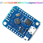ESP8266 ESP-12 CH340G CH340 V2 USB WeMos D1 Mini PRO V3.0.0 макетная плата NodeMCU Lua IOT плата 3,3 В с контактами