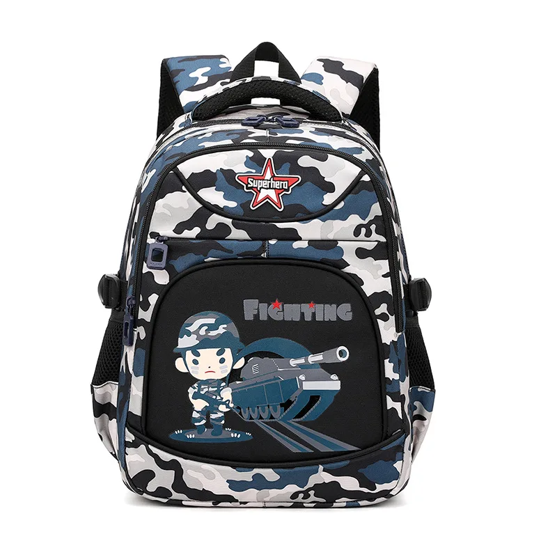 

School Bag Preschool Primary Backpack Waterproof Unisex Camou Ready Stock Kids Birthday Present Gift ZR9467