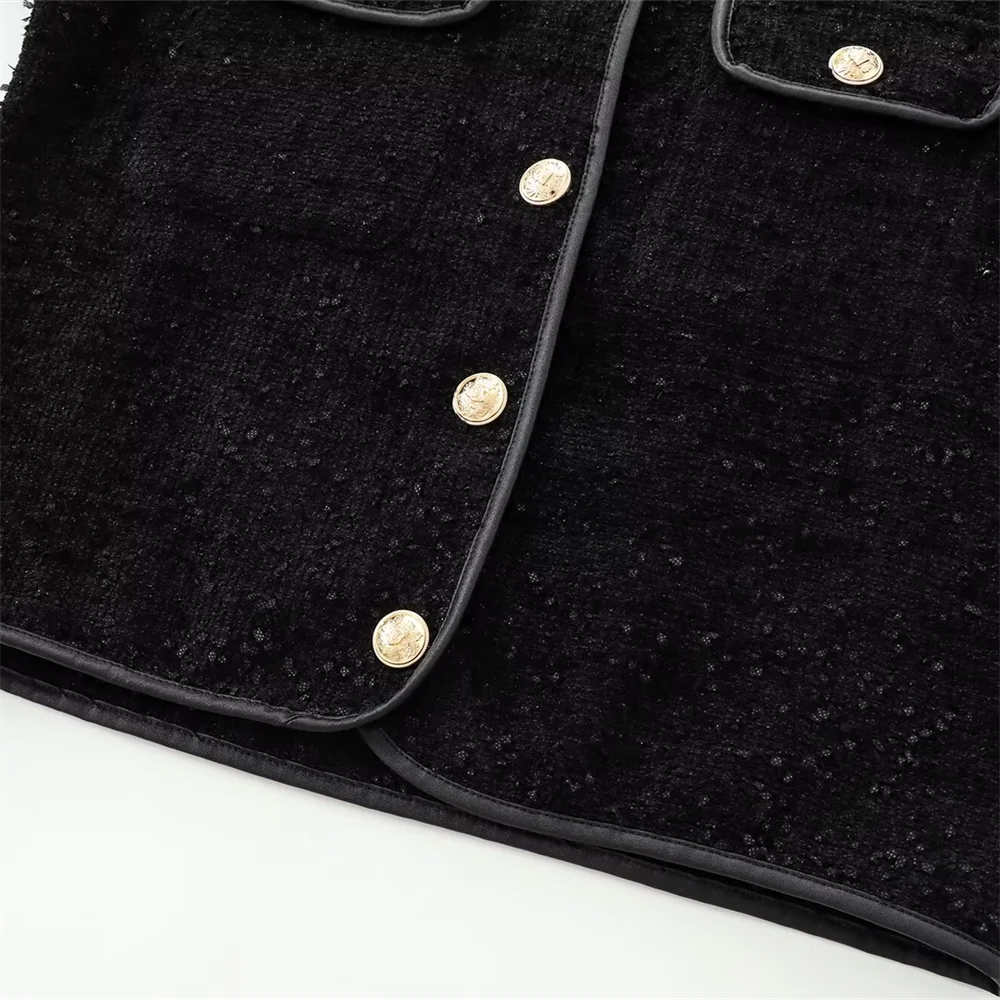 Женская трикотажная куртка с длинным рукавом и круглым вырезом