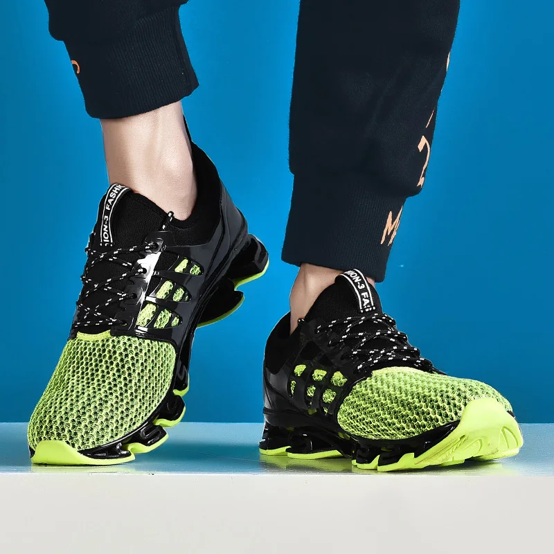 Men's and Women's Shoes Lace-up Mesh Casual Choes Light and Comfortable Walking Lovers Blade Runner Sports Running Casual Shoes