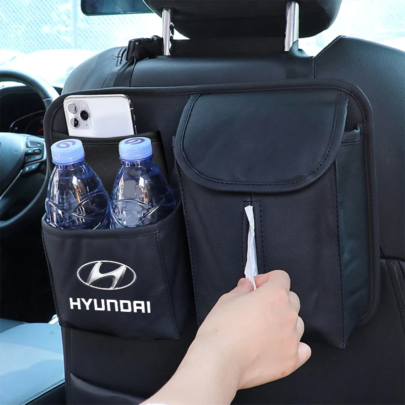 

Car Seat Back Stowing Hanging Organizer Bag Storage Box For Hyundai i30 i20 ix35 Tucson Accent Getz Elantra Creta Santa Touring