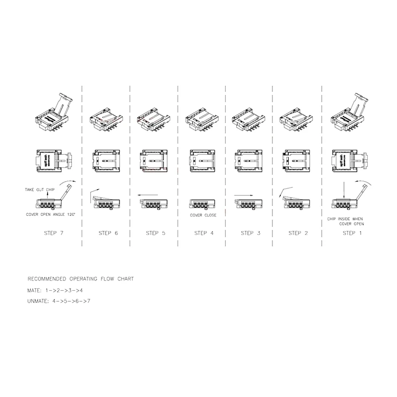 Адаптергнездо QFN8WSON8MLF8MLP8DFN8 на DIP8 (два в одном) для чипов 6x5 мм и 8x6 мм, SMT BIOS Flash Socket-DT30 (art.: 3920dc433eded) - 3920dc433eded