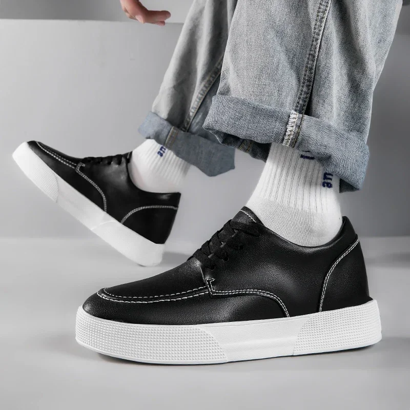 

Men's Business Shoes Luxury Brand Breathable Casual Leather Shoes Classic Lace-up Walking Shoes Men Loafers Formal Dress Shoes