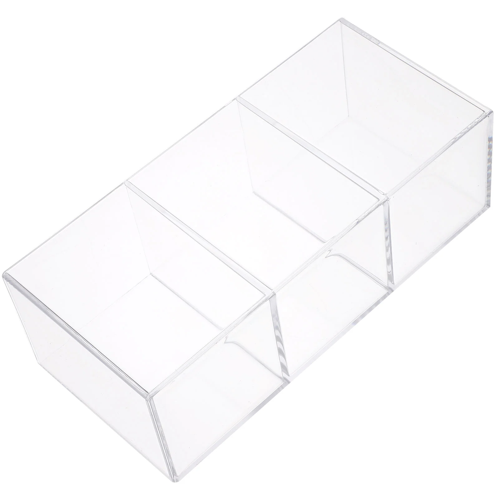 

1Pc Lipstick Holder Acrylic 3 Grids Stationery Storage Rack Makeup Brush Holder