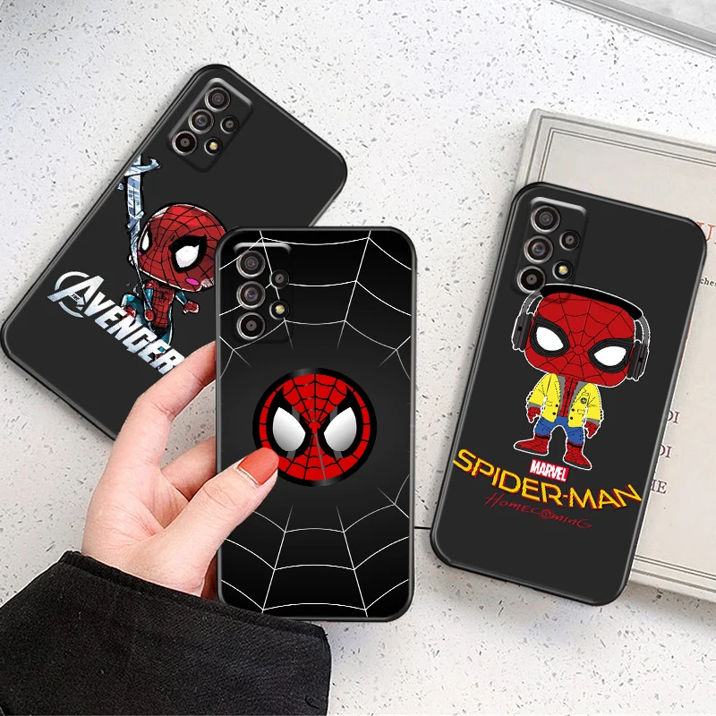 

Marvel Cartoon Spiderman For Samsung Galaxy A32 A32 5G Phone Case Funda Cases Full Protection Soft Black Coque Shockproof Shell
