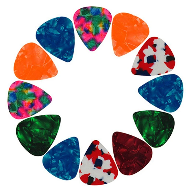 

20 Pcs Guitar Accessories Color Guitar Picks Celluloid Picks 0.46Mm Thickness For Folk Guitars