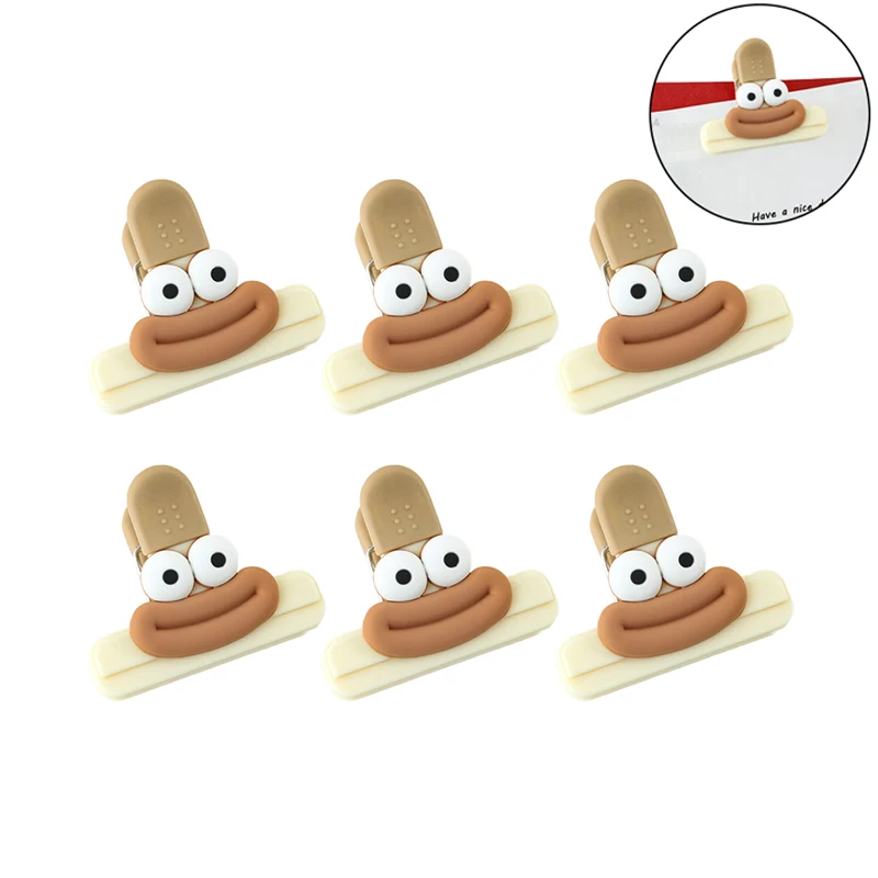 6 шт./упаковка пластиковые зажимы для пакетиков