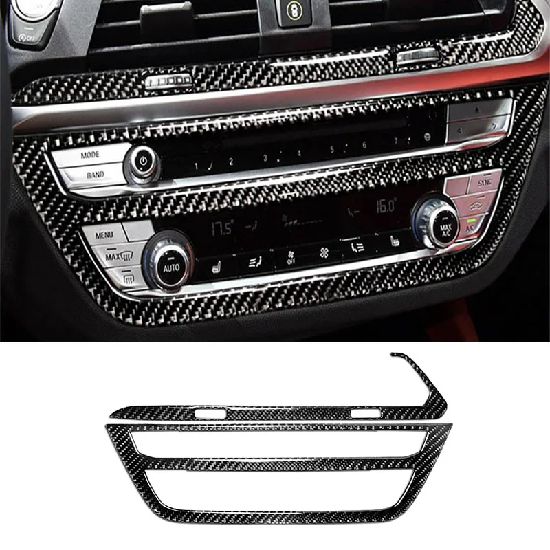

Car CD Air Conditioning Control Panel Decoration Cover Trim Decal for BMW 2018-2020 G02 2019-2020 X3 X4 Series Car Accessories