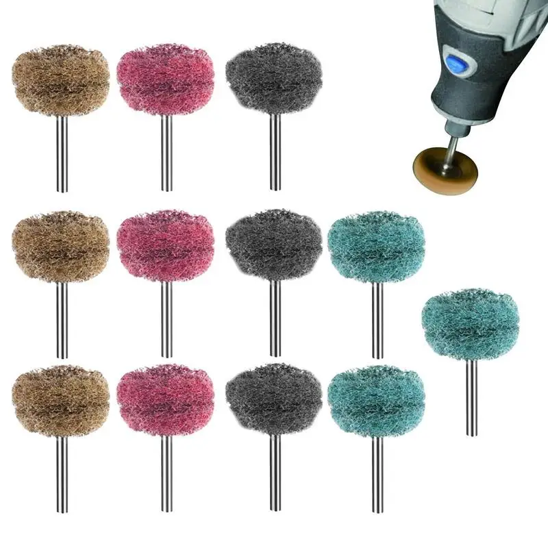

Abrasive Wheel Brushes Brush Wheel Cup Brush Set Industrial Scouring Pad Brush Drill Attachment For Cleaning Rust Stripping And