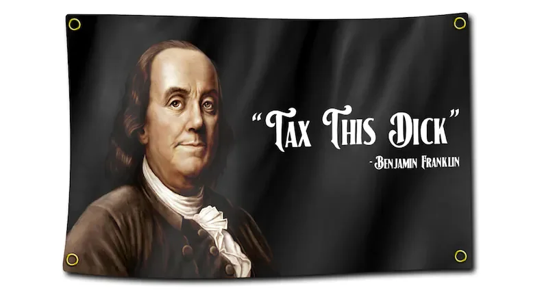 Забавная цитата Налог этого члена баннер с флагом 3x5 футов для колледжских комнат