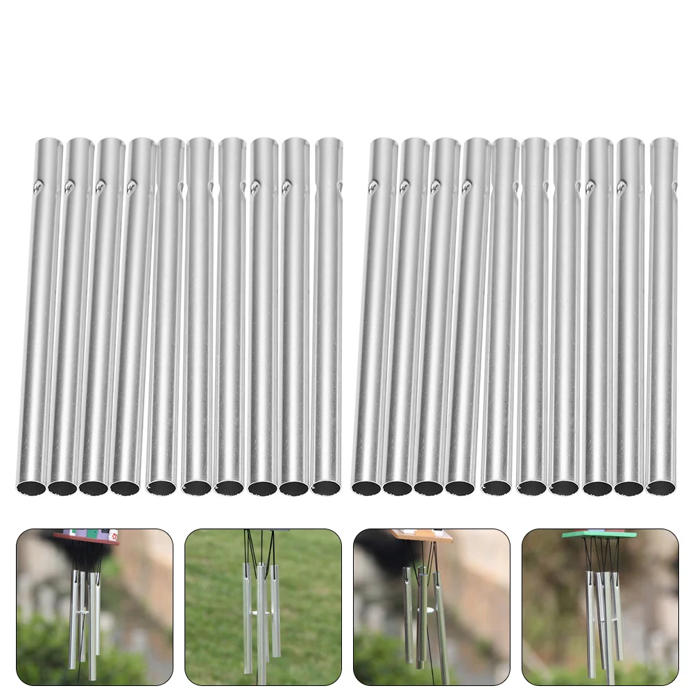

20Pcs Garden Wind Chime for Patio Diy Garden Wind Chime Window Pendant Hanging Wind Chime Aluminum Wind Chime Tube