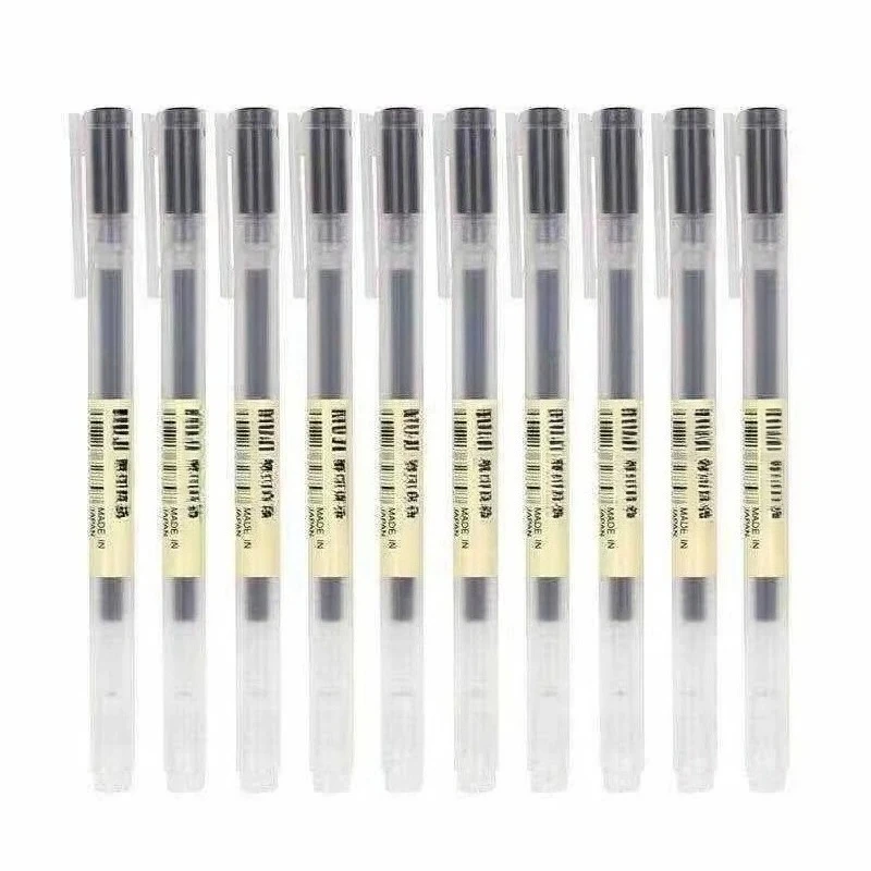 

Гелевые ручки MUJI 0,38 мм/0,5 мм, набор из 10 штук