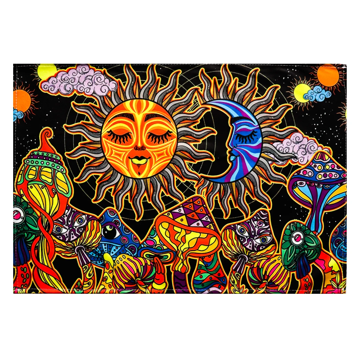 

Fantasy Sun And Moon Tablecloths Tarot Card Divination Halloween Tablecloth Colorful Fashion Decoration Alchemical Sigil Altar