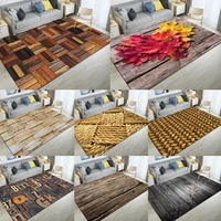 home anti slip carpets for living room modern wood grain pattern striped area rugs large floor mat room decoration tapis salon