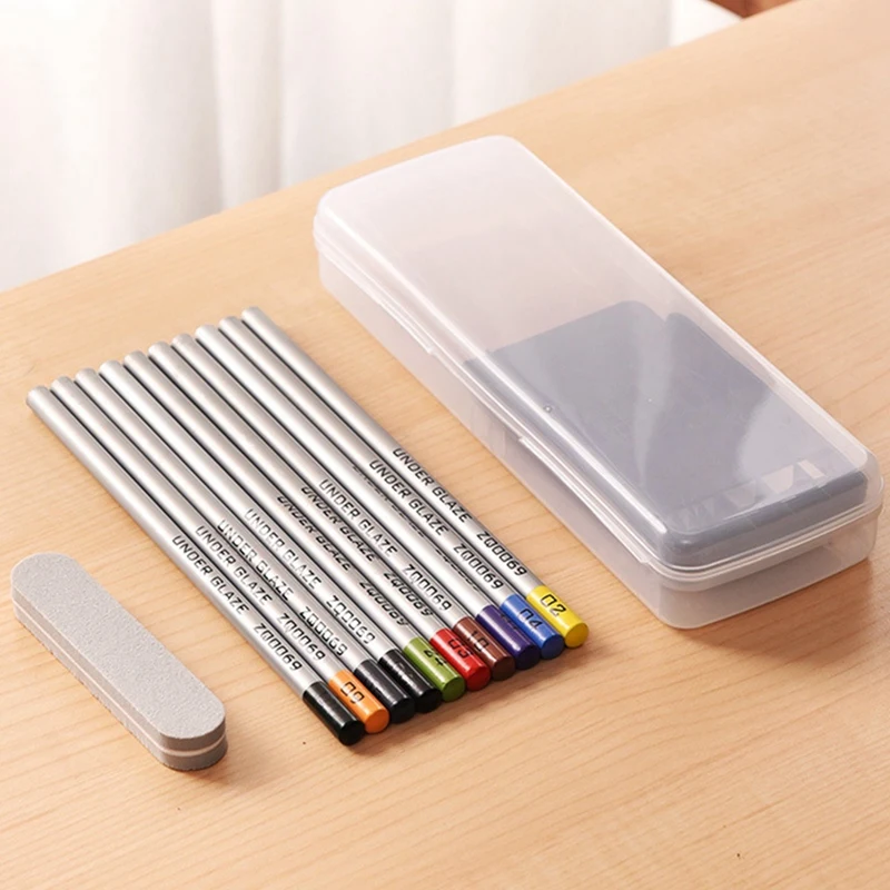 Искусственный цветной карандаш под глазурь ручная роспись эмалированный мел