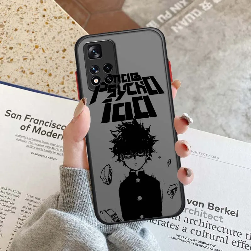 Чехол для телефона Mobu Saiko Hyaku Anime для Xiaomi Redmi Note 12S 11S 11E 11R 10 10T 10S 9S 9 9T 8T 8 7S 7 Pro Lite Max, матовый (art.: 3920db037b690) - 3920db037b690