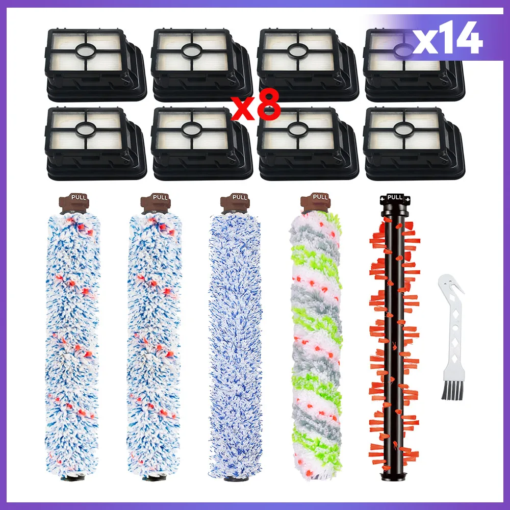 

Совместимость с Bissell Crosswave 1713 1785 1866 1868 1926 Pet Pro 2224E, беспроводная серия 2582E, запасные части, фильтр с роликовой щеткой