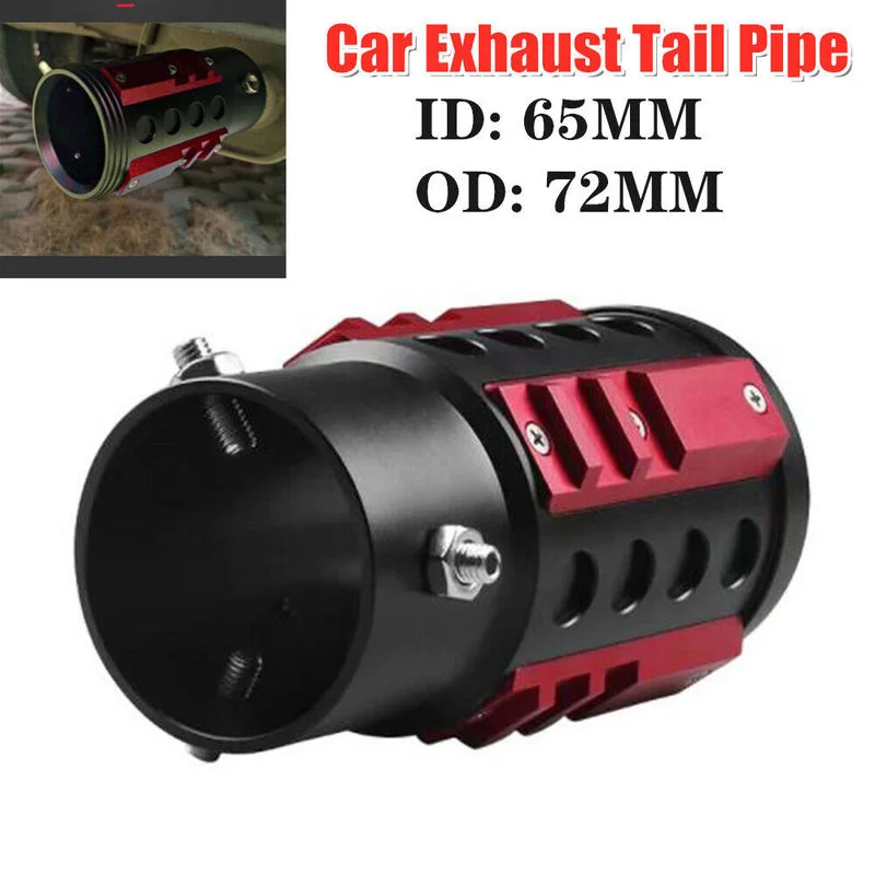 

72mm OD. Universal Car Stainless Steel Rear Exhaust Pipe Tail Muffler Tip Trim