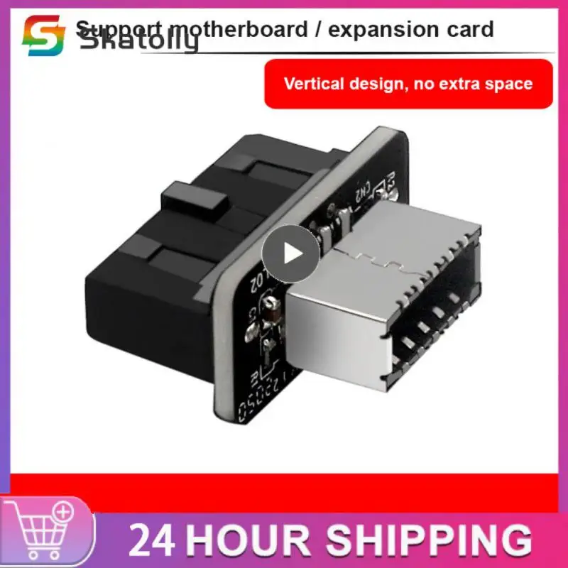 

Usb3.0 / 3.1 Usb3.019p / 20p Turn Type-e90 Degree Adapter Stable Motherboard 19pin Interface Typec Plug-in Port 10cbps