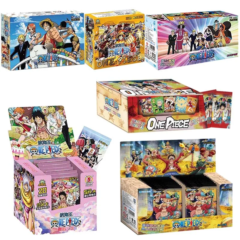 

Wholesales 12Box One Piece Box Cards Collection Paper Borad Anime Games Children Anime Peripheral Kid's Gift Playing Card