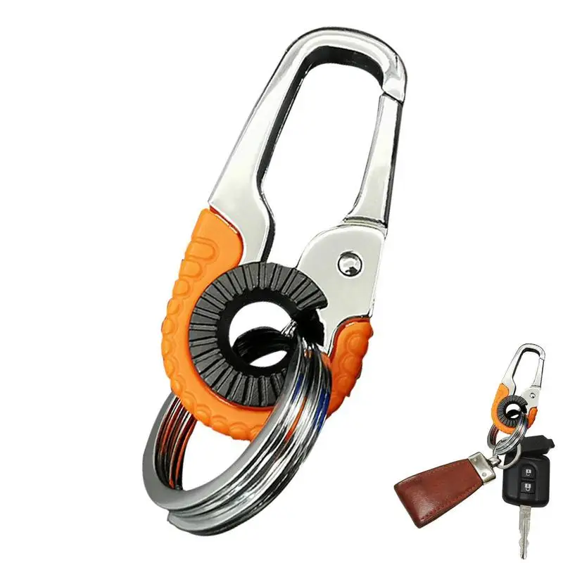 

Car Key Ring Durable Keychain Hook Zinc Alloy Buckle Key Chain Ring Holder Organizer For Car Key Finder Key Ornament For Man