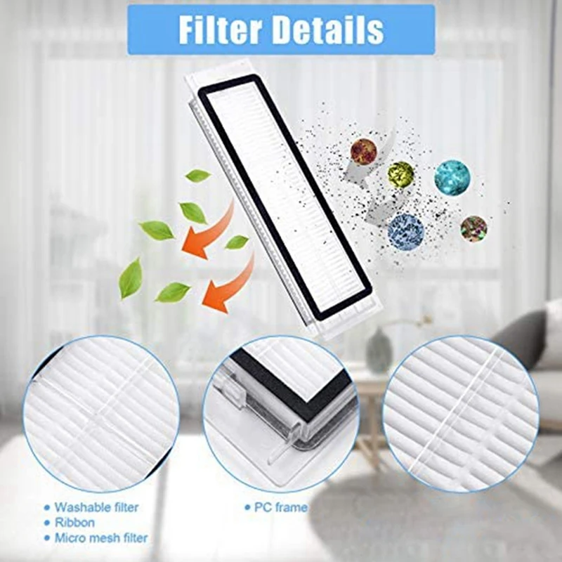 Комплект из 18 сменных аксессуаров для Xiaomi Roborock S4 S5 S6 E4 E20 E25 E35 S50 запчасти