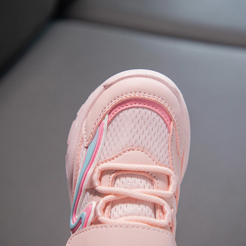 Кроссовки спортивные на толстой подошве Нескользящие для девочек