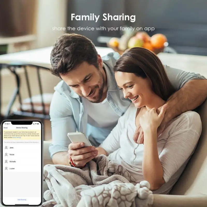 Wi-Fi датчик влажности и температуры Tuya комнатный гигрометр с управлением через