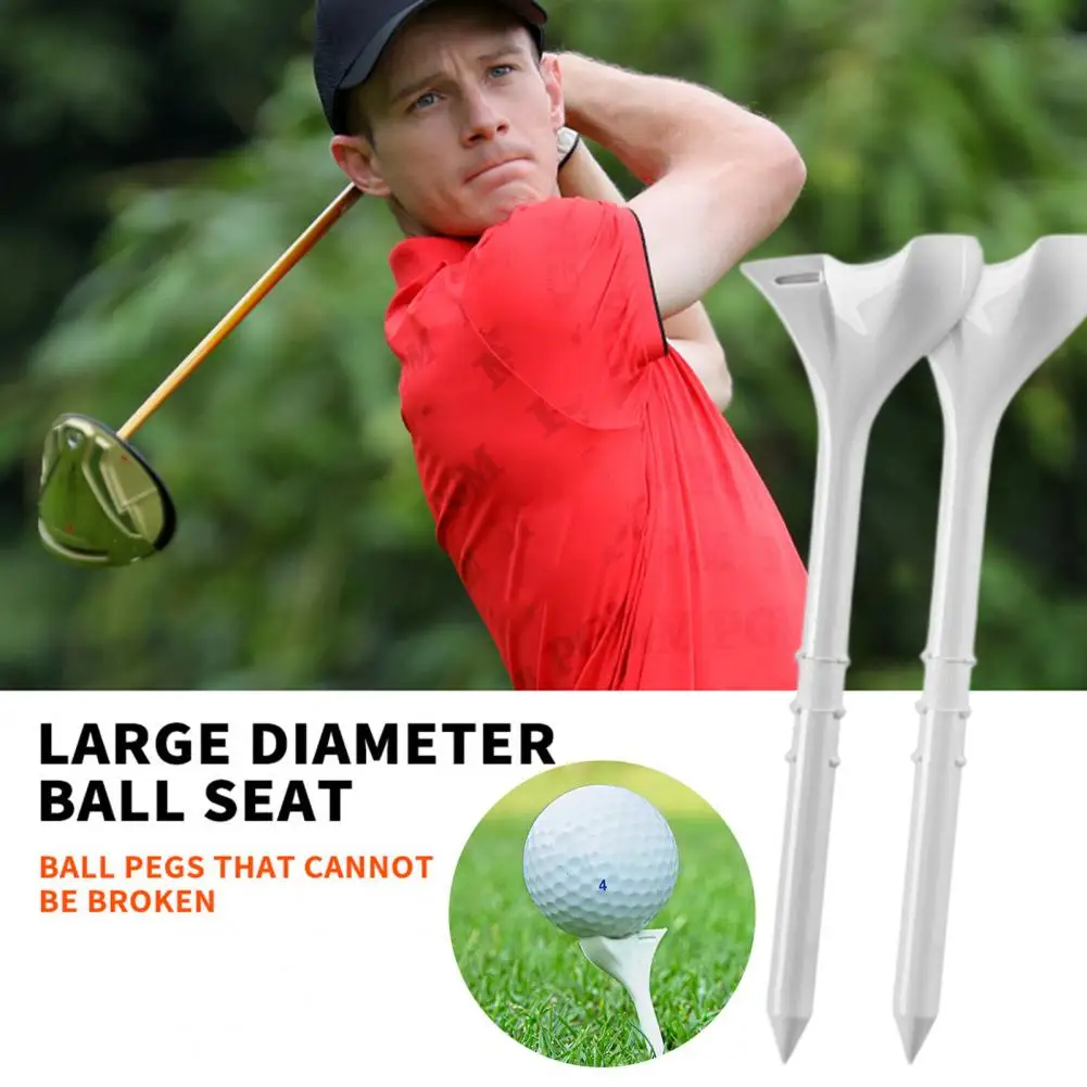 

20Pcs 83MM Golf Tees 10 Degree Oblique Insertion Decrease Friction Professional Mini Plastic Golf Ball Spike Golf Accessories